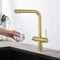 Kibi Circular 2-in-1 Water Filter Kitchen Pull Out Faucet - Brushed Gold KFF502BG - alternate 4